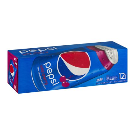 Pepsi Wild Cherry Soda, 12 fl oz Cans, 12 Count - Walmart.com