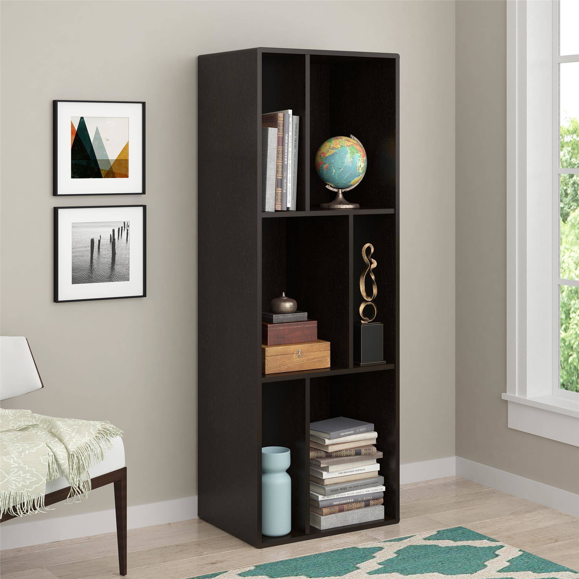 TV Stand or Shelving Unit for TVs up to 55'', Espresso