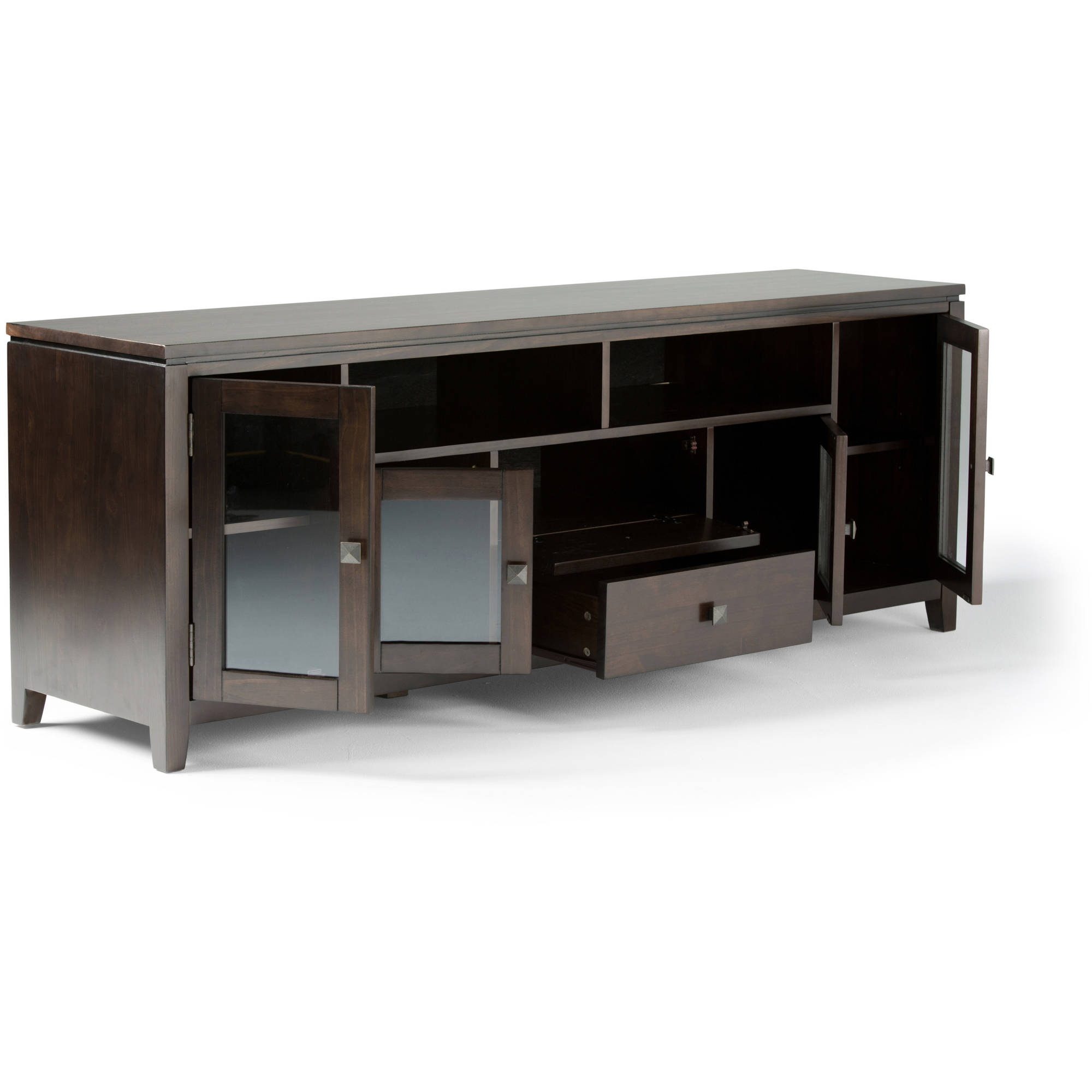 Brooklyn + Max City Collection 72'' Wide Coffee Brown TV Media Stand for TVs up to 80''