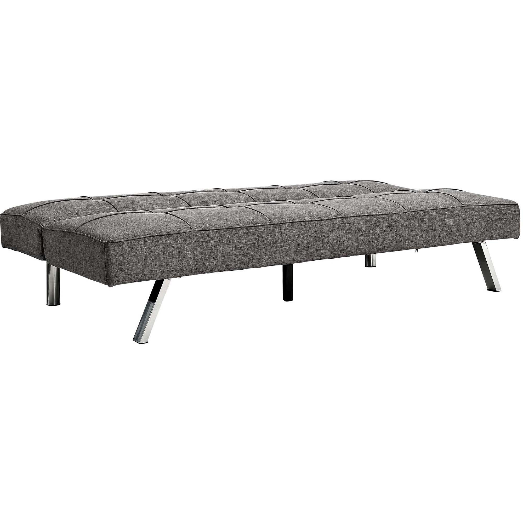 Zoe Convertible Linen Futon, Grey