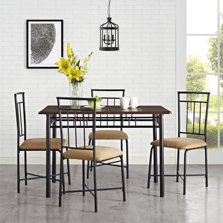 Mainstays 5 Piece Dining Set, Multiple Colors (Best Master Furniture 5 Piece Dining Set)