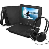 Ematic Epd707bl 7" Portable Dvd Player Bundles (black)