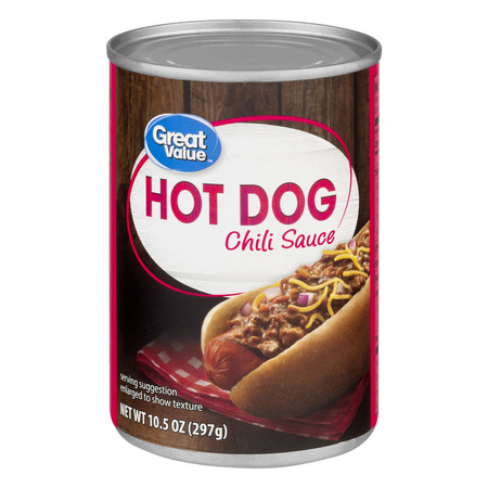 (4 Pack) Great Value Hot Dog Chili Sauce, 10.5 Oz