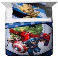 Marvel Fight Club Twin & Full Kid's Bedding Comforter and Sham Set, 2 Piece