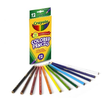 Crayola Classic Colored Pencils, 12 Count (Pack of