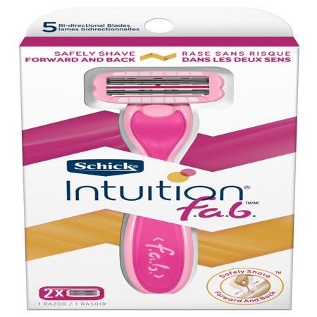 - Schick Intuition f.a.b. Womens Razor with 1 Razor Handle and 2 Razor Blade Refill