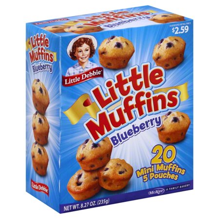 Little Debbie Snacks Blueberry Little Muffins, 5 ct - Walmart.com