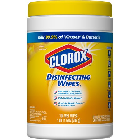 Clorox Disinfecting Wipes, 105 ct, Bleach Free Cleaning Wipes - Crisp