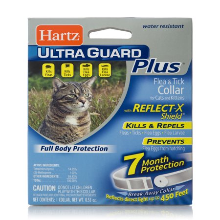 Hartz UltraGuard Plus Flea & Tick Collar with Reflect X Shield for Cats and (Best Tick Collar For Cats)