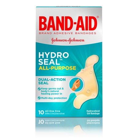 Band-Aid Brand Hydro Seal All Purpose Adhesive Bandages, 10 (Best Bandages For Blisters)