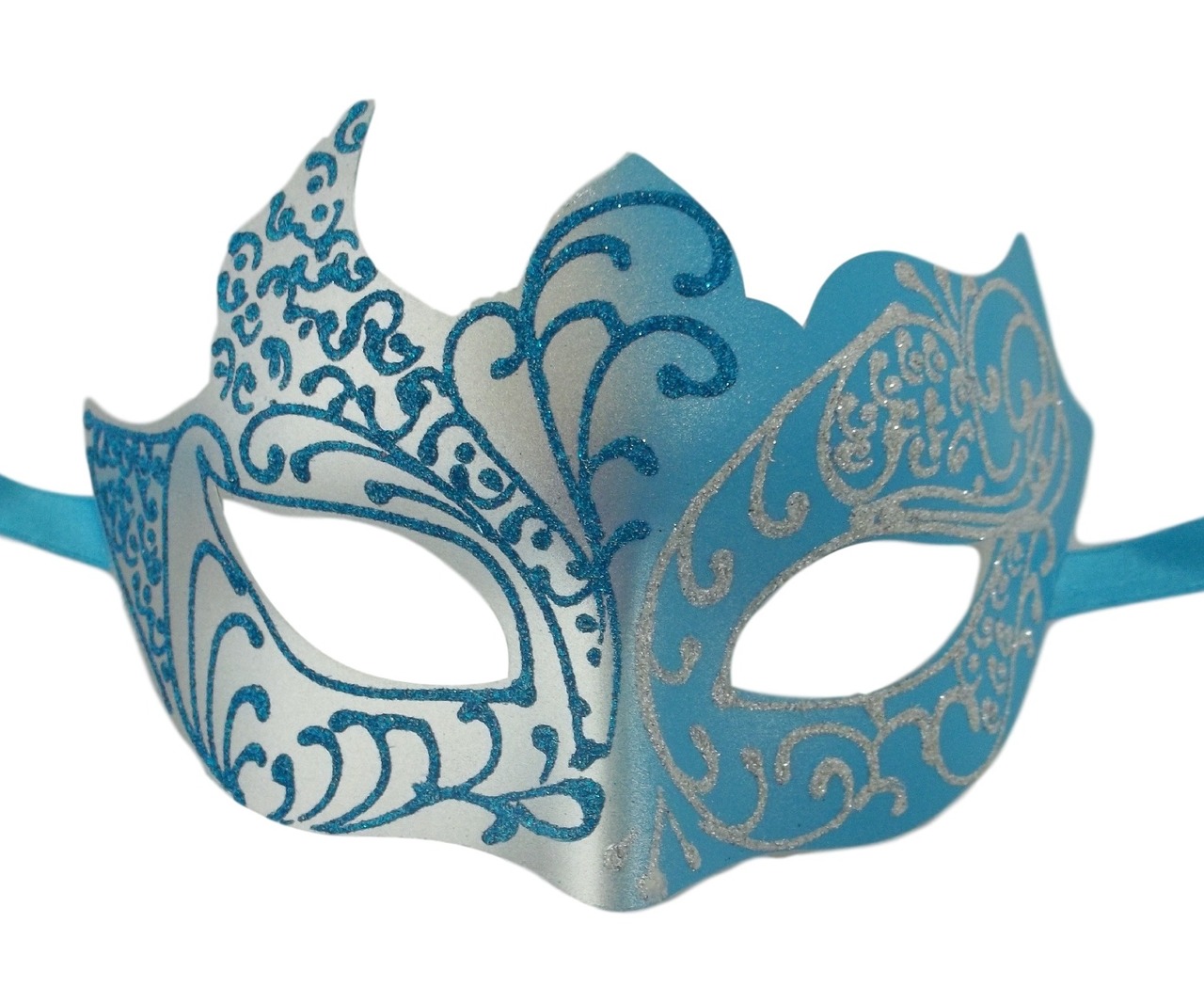 Purple Yellow Fox Mardi Gras Masquerade Mask Party Mask