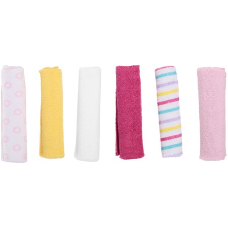 - Luvable Friends Baby Washcloths, Pink, 12 Pack
