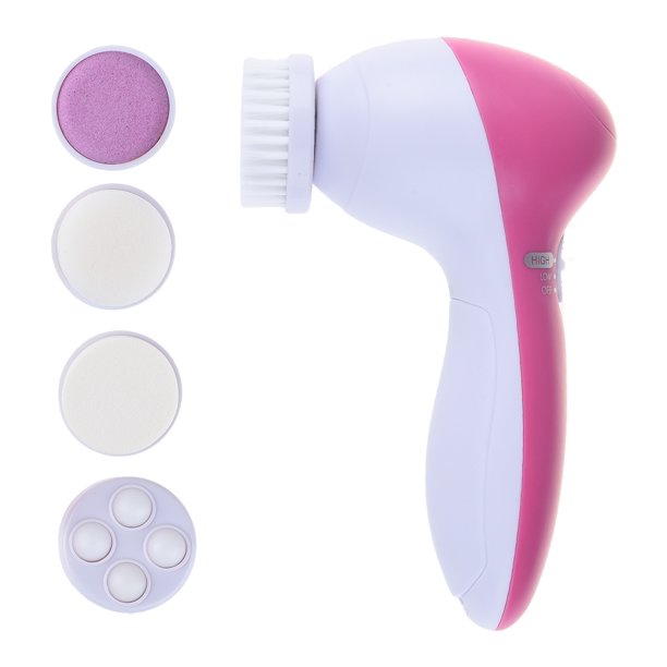 5 in 1 Multifunction Electric Electronic Beauty Face Facial Cleansing Cleanser Spin Brush and Massager Scrubber Exfoliator Machine Cleaning System