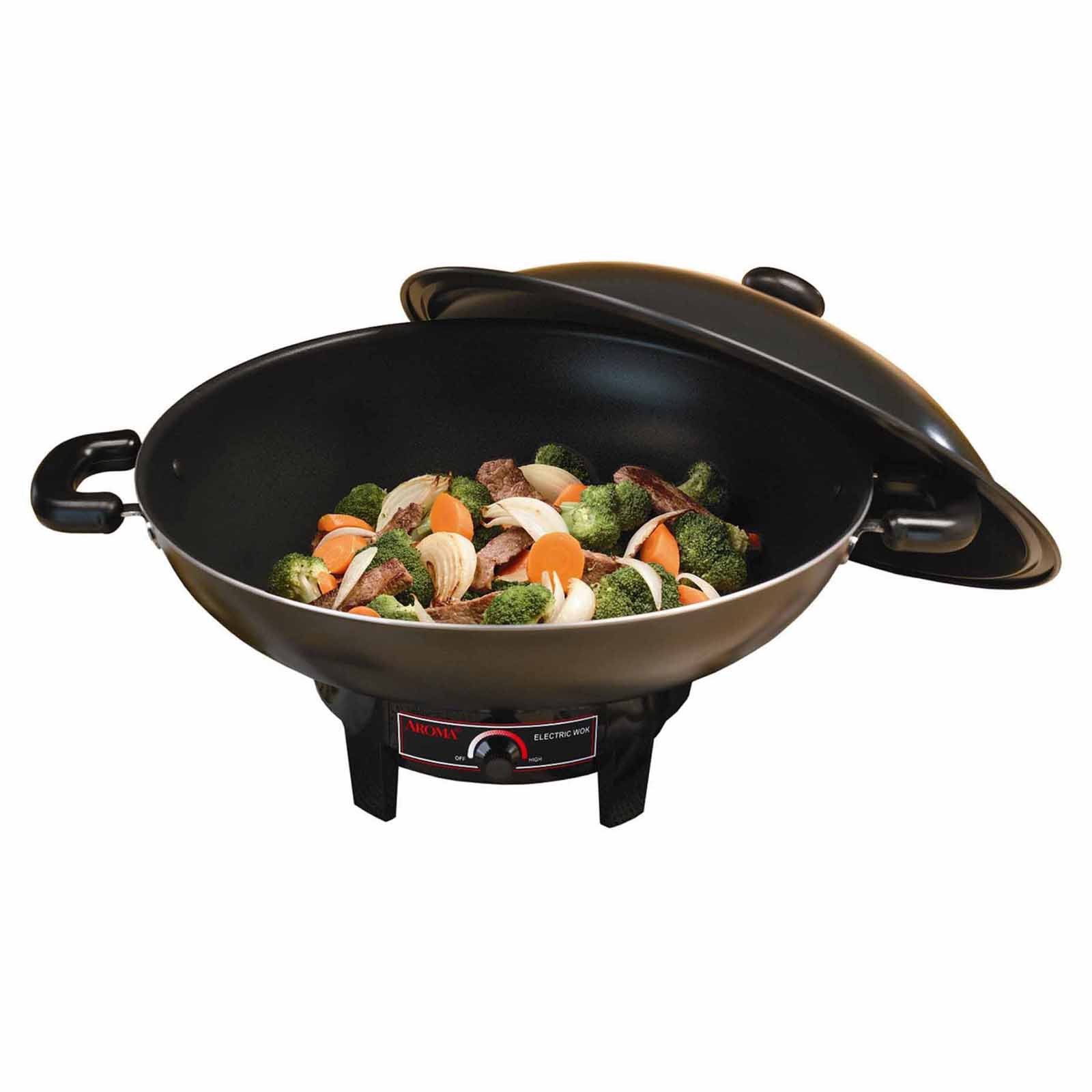 Household Multi-Function Electric Skillet Camping Cookware with Glass Cover Electric Frying pan 5L Large Capacity Electric Non-Stick pan 