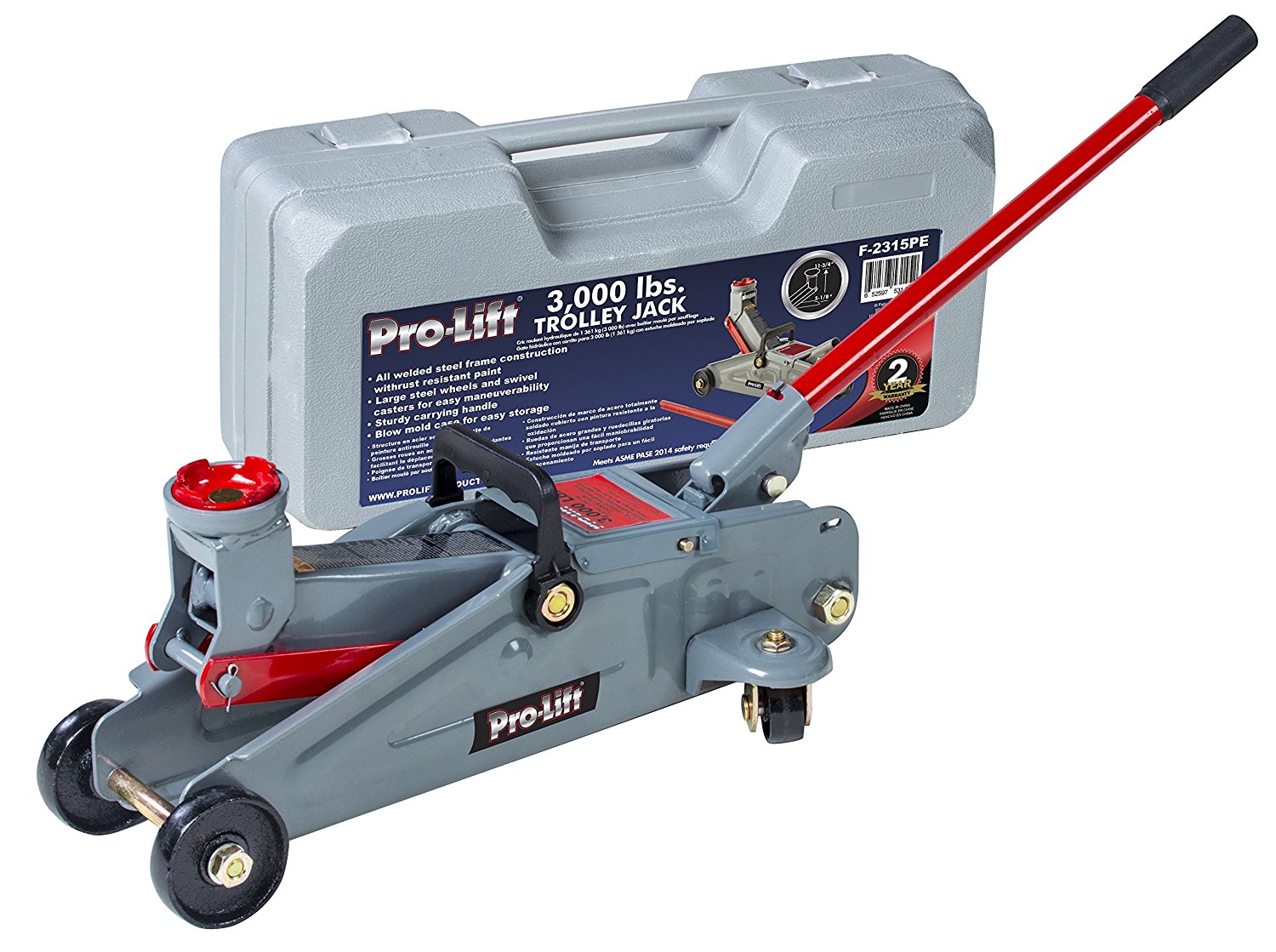 Renewed Pro Lift B 006d Grey Hydraulic Bottle Jack 6 Ton Capacity