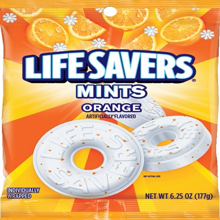 Life Savers Orange Flavor Mints, 6.25 Oz. - Walmart.com