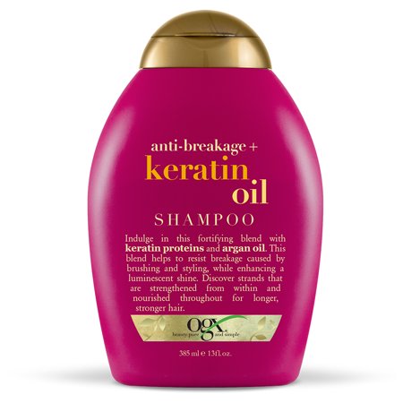 OGX Anti-Breakage Keratin Oil Shampoo, 13 FL OZ (Best Shampoo For Keratin Hair)