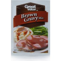 (4 Pack) Great Value Gravy Mix, Brown, 0.87 Oz