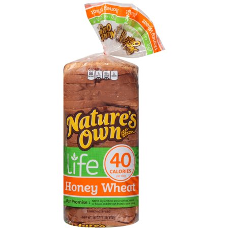 Nature's Own® Life 40 Calorie Honey Wheat Bread 16 oz. Bag ...