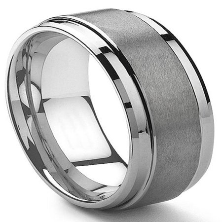 - 9MM Tungsten Carbide Men's Wedding Band Ring in Comfort Fit and Matte Finish Sz 10.0