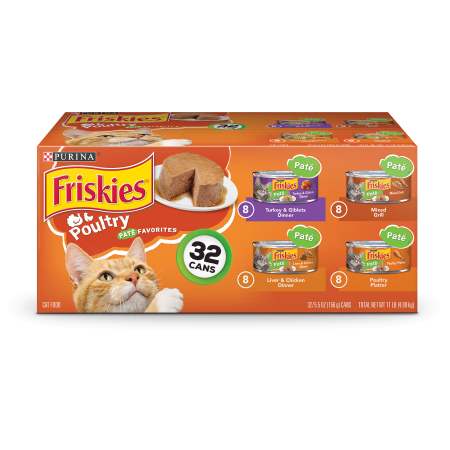 Purina Friskies Pate Wet Cat Food Variety Pack; Poultry ...