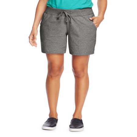 Women's 7 inseam Jersey Knit Pocket Shorts with Drawstring (Best Shorts For Guys With Skinny Legs)