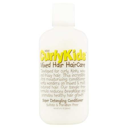 (2 Pack) CurlyKids Mixed Hair HairCare Super Detangling Conditioner, 8 fl