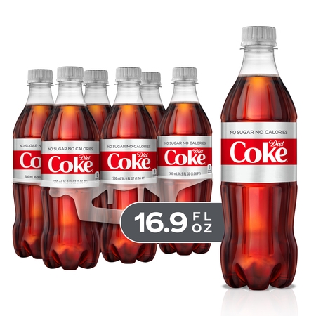 (4 Pack) Diet Coke Sugar-Free Soda, 16.9 Fl Oz, 6 (Best Substitute For Soda)
