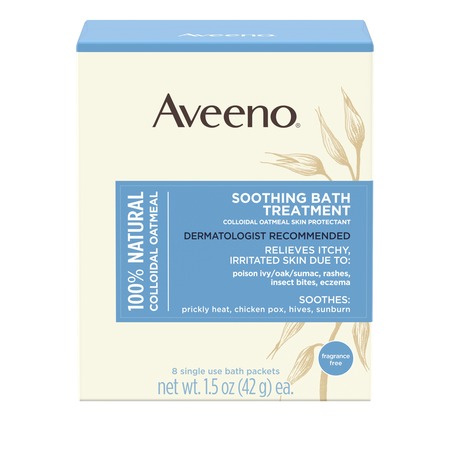 Aveeno Soothing Bath Treatment with Natural Colloidal Oatmeal, 8 (Best Otc Eczema Treatment)