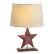 Red Lamps Modern Table Lamps Red Star Iron Bedside Desk Lamp Rustic