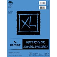 Canson XL Fold Over Watercolor Pad - 9 x 12 inches - 30 sheets