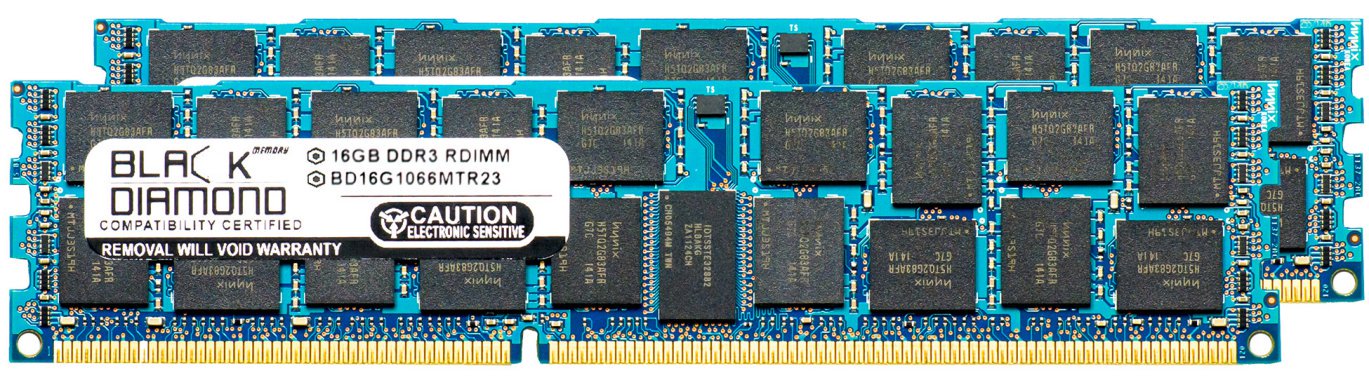 Pc2 3200 Ecc Registered Ram - 32GB 2X16GB Memory RAM for HP ProLiant Series DL370 G6 240pin PC3-12800 1600MHz DDR3 ECC Registered RDIMM Black Diamond Memory Module Upgrade