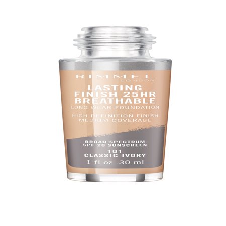 - Rimmel Lasting Finish Breathable Foundation, Classic Ivory