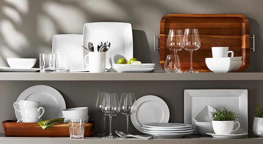 Goes with everything. Everyday meals are better with affordable porcelain dinnerware, exclusively from Better Homes & Gardens. Durable, chip resistant & dishwasher & microwave safe, these dishes are a classic look for your table. Goes with everything. Everyday meals are better with affordable porcelain dinnerware, exclusively from Better Homes & Gardens. Durable, chip resistant & dishwasher & microwave safe, these dishes are a classic look for your table.