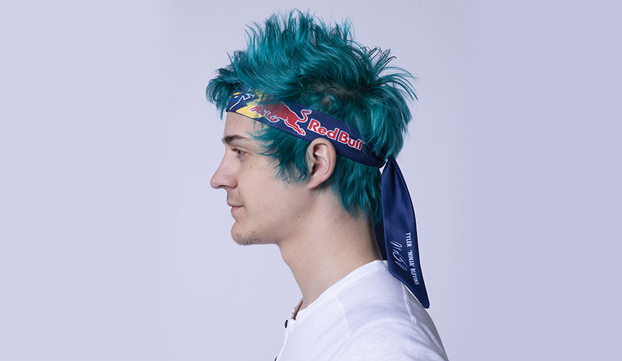 ninja headband this gaming accessory is styled after the headband tyler ninja blevins - ninja headband fortnite red bull