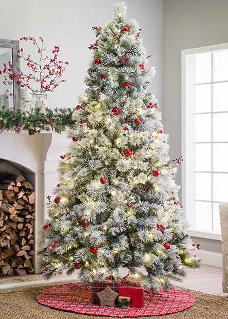 Christmas Decorations ย Walmart.com Flocked Christmas Trees - Christmas Decorations ย Walmart.com