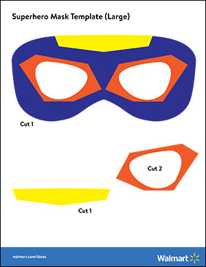 1 Craft, 2 Costumes: How toward Produce Reversible Felt Masks picture about Superhero Mask Printable named 1 Craft, 2 Costumes: How toward Create Reversible Felt Masks