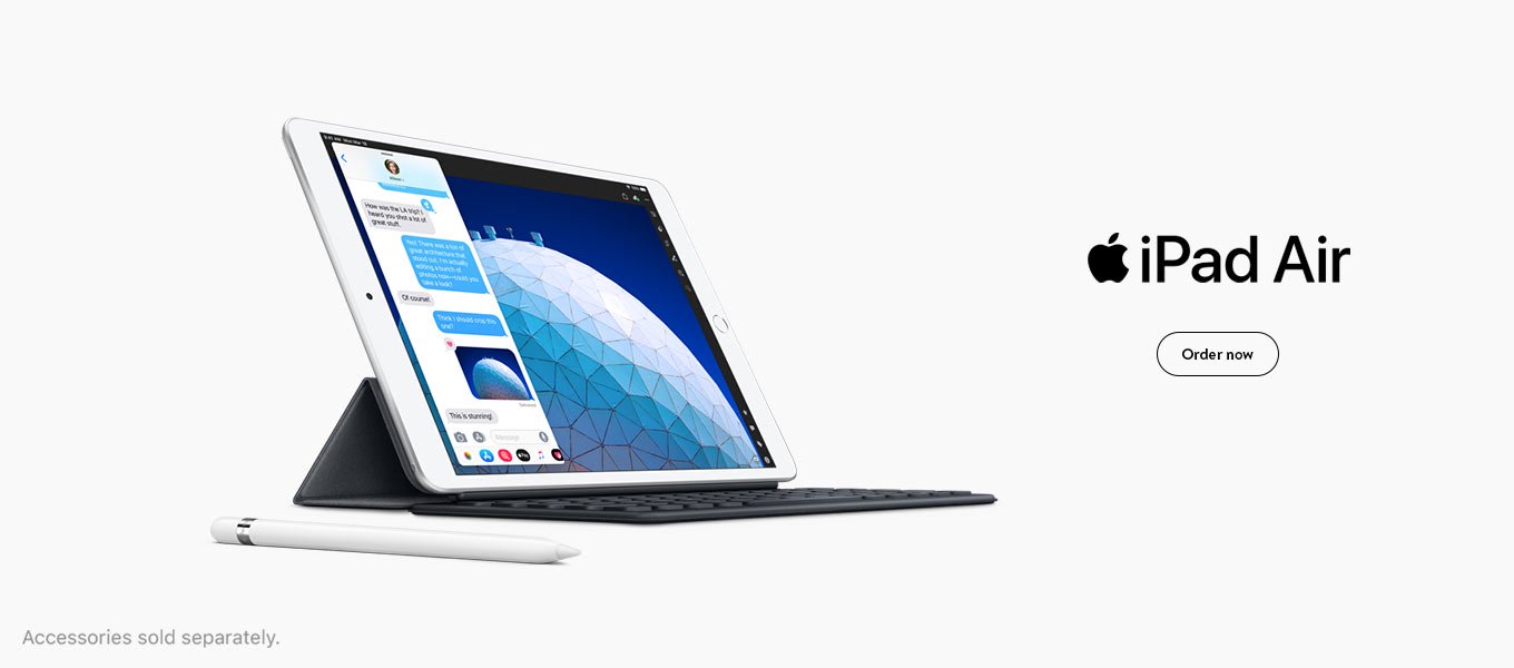 iPad Air. Order now.