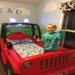 Little Tikes Jeep Wrangler Toddler-to-Twin Convertible Bed ...