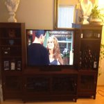 Mainstays 55" TV Stand with Sliding Glass Doors, Multiple ...